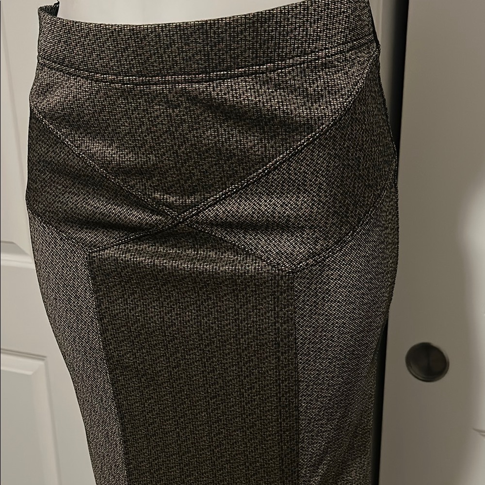 Free People Gray Maxi Pencil Skirt with Slit - Picture 2 of 10